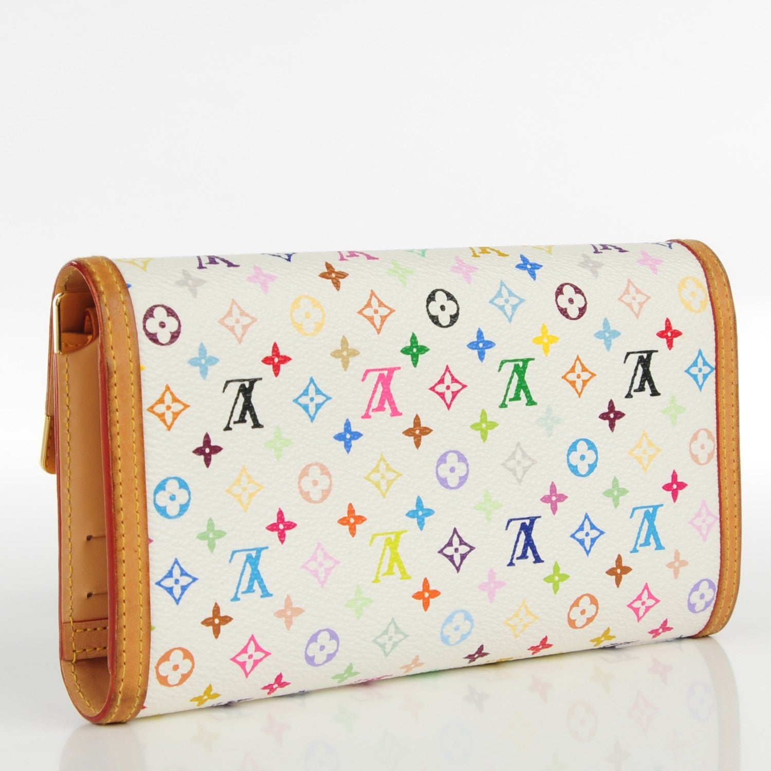 Louis Vuitton Monogram Multicolor Porte Tresor International Wallet White 3 of 11