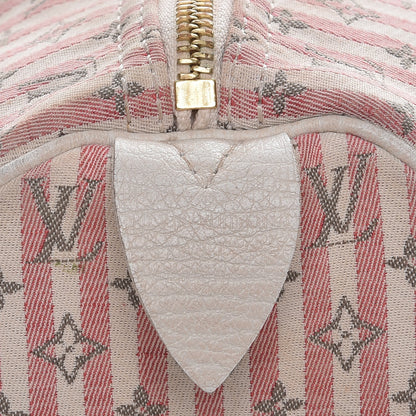 Louis Vuitton Mini Lin Croisette Speedy 30 Rouge 6 of 16