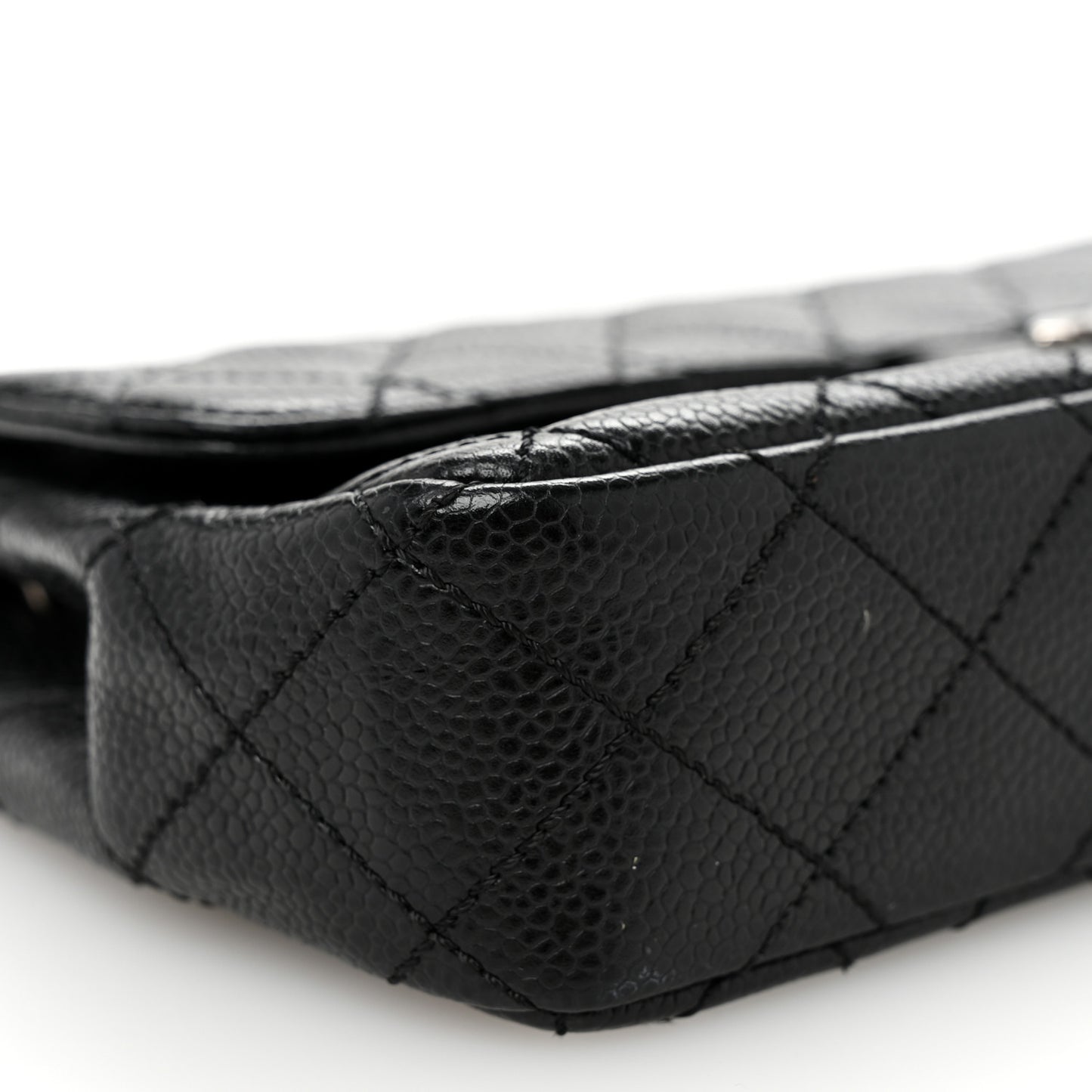 Caviar Quilted East West Flap Black