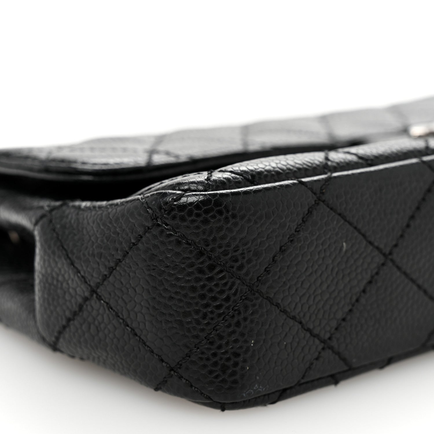Chanel Caviar Quilted East West Flap Black 9 of 10