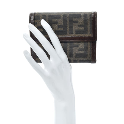 Fendi Zucca Compact Wallet Tobacco 2 of 6