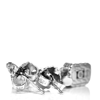 John Hardy Sterling Silver Diamond Pave Drop Hoop Earrings 3 of 4