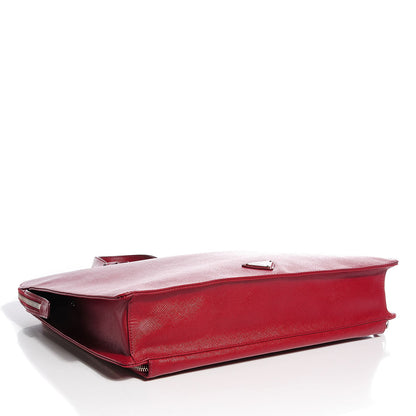 Prada Saffiano Travel Briefcase Rubino 4 of 11