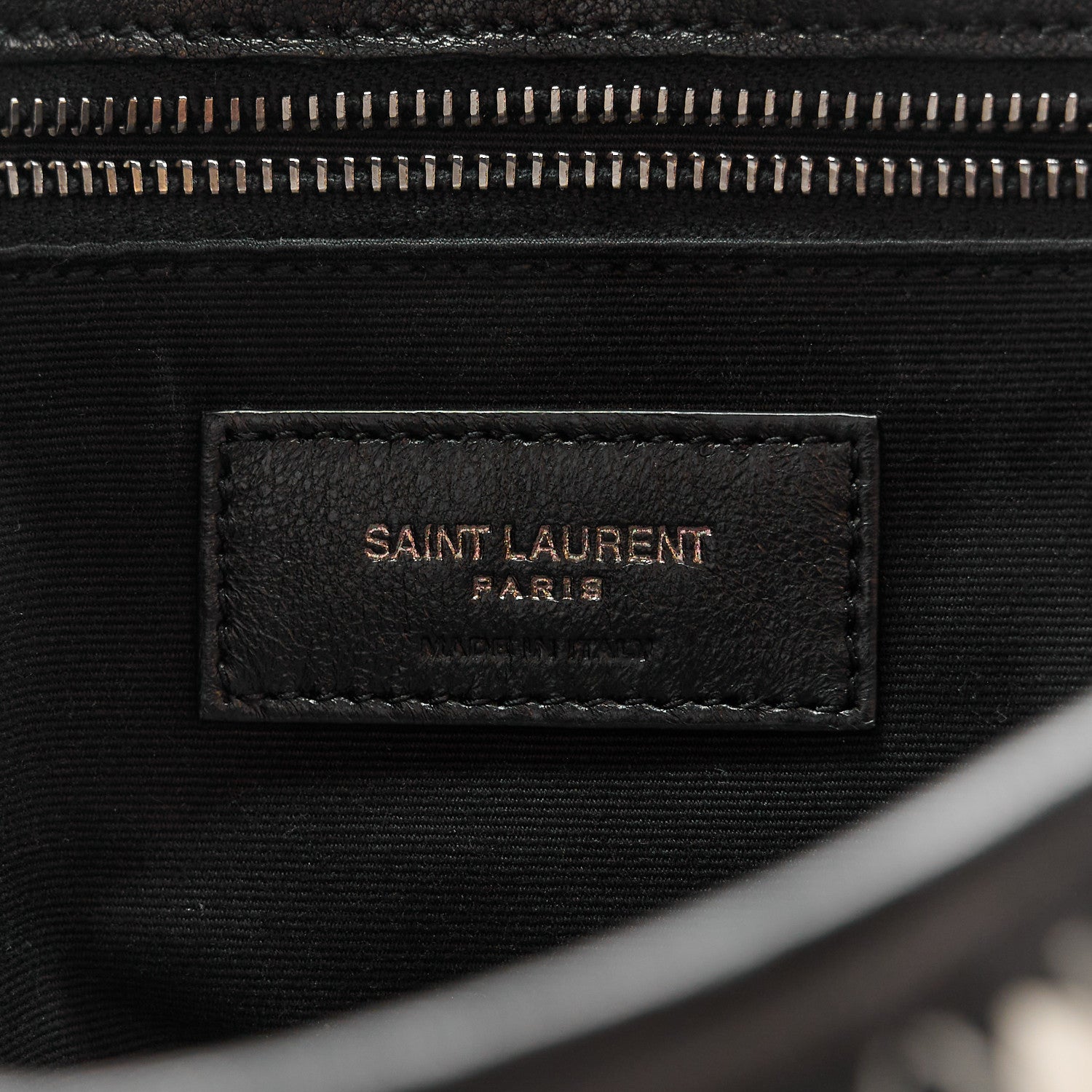 Saint Laurent Cotton Bandana Monogram Medium Niki Chain Satchel Black White 6 of 11