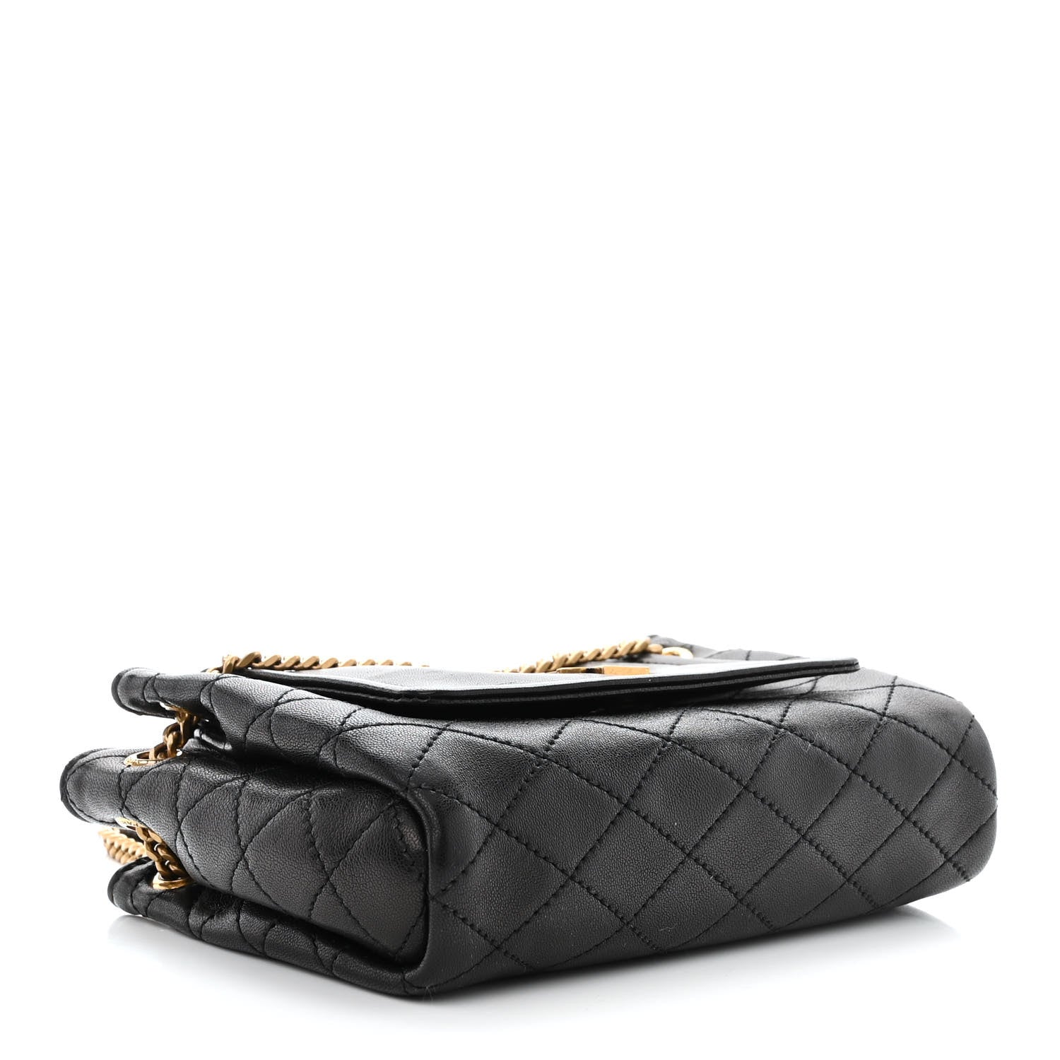 Saint Laurent Lambskin Quilted Monogram Mini Nolita Black 4 of 10