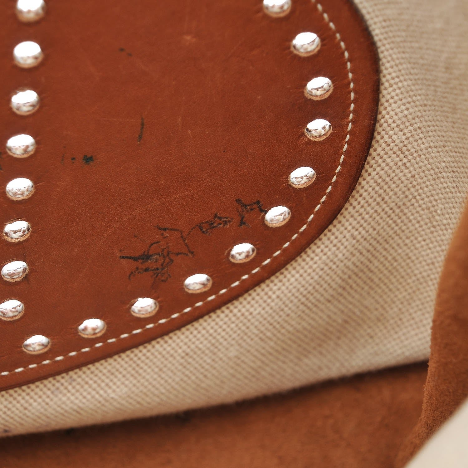 Hermes Toile Natural Barenia Evelyne GM Fauve 8 of 14