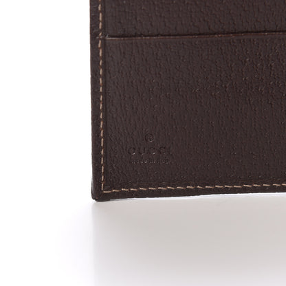 Gucci Monogram Web Band Bi-Fold Wallet Brown 6 of 9