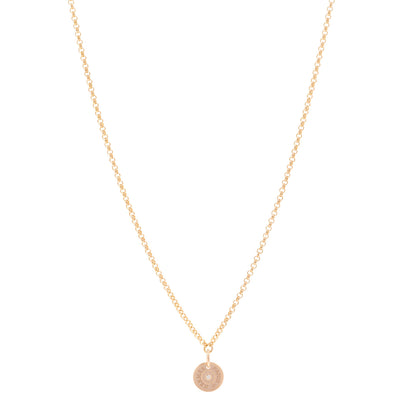 Hermes 18K Rose Gold Diamond Gambade Clou de Selle Necklace 1 of 6