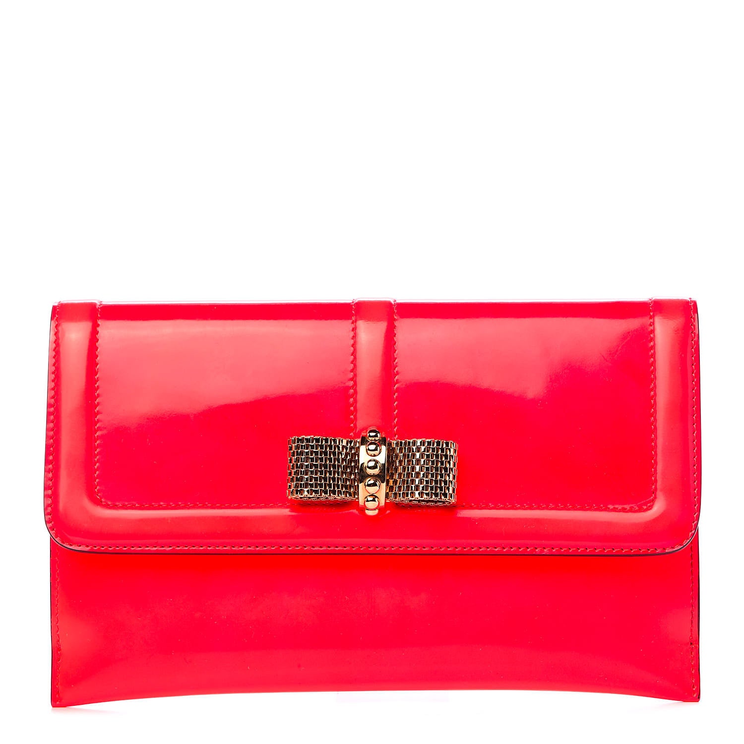 Christian Louboutin Patent Sweet Charity Pochette Rose Paris 1 of 7