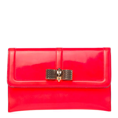 Christian Louboutin Patent Sweet Charity Pochette Rose Paris 1 of 7