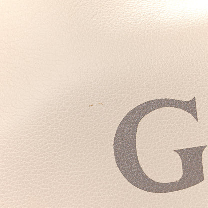 Gucci Grained Calfskin Logo Half Moon Hobo White 13 of 13