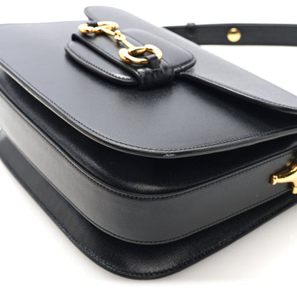 Gucci Azalea Calfskin Horsebit 1955 Shoulder Bag Black 10 of 10