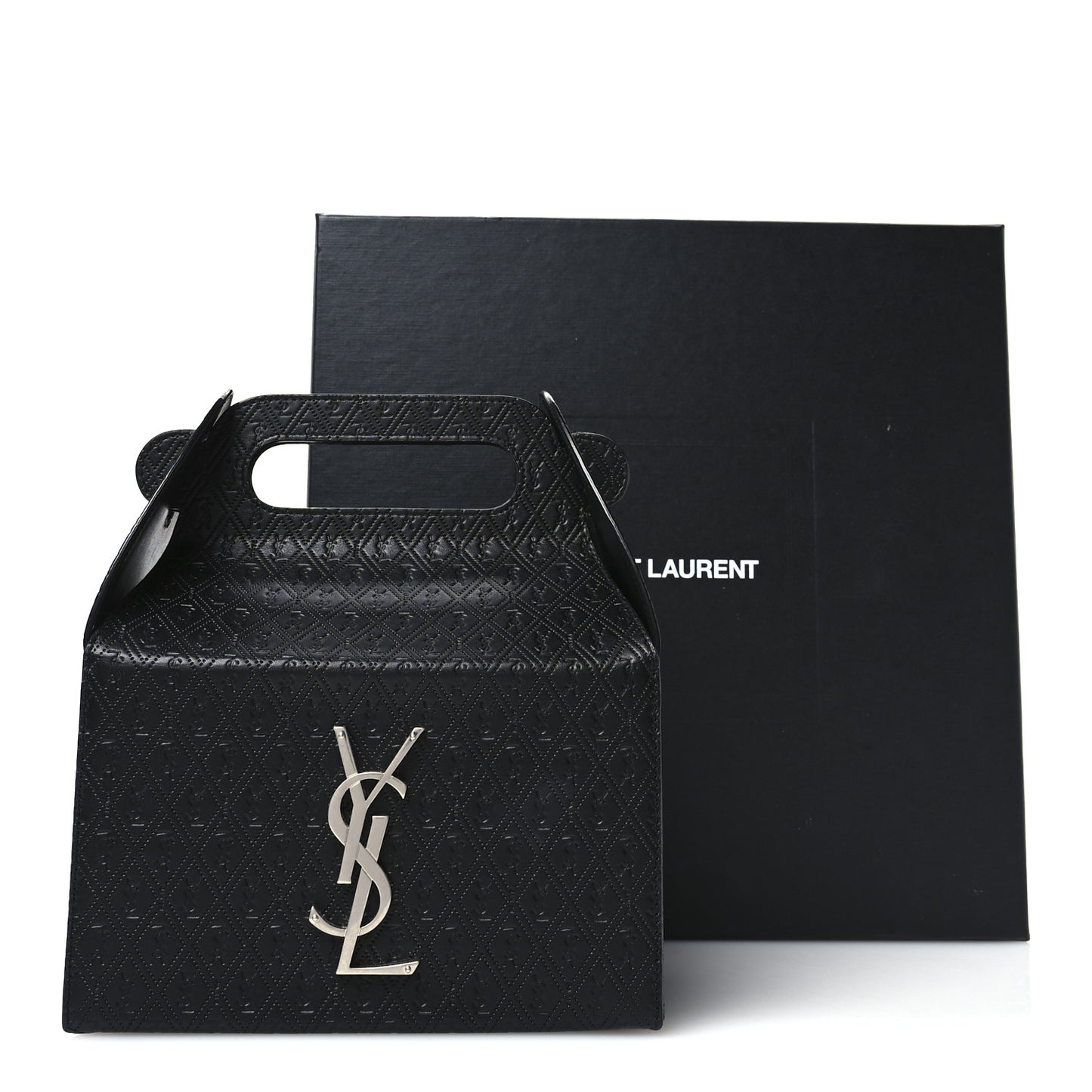 Calfskin Monogram Take Away Box Black
