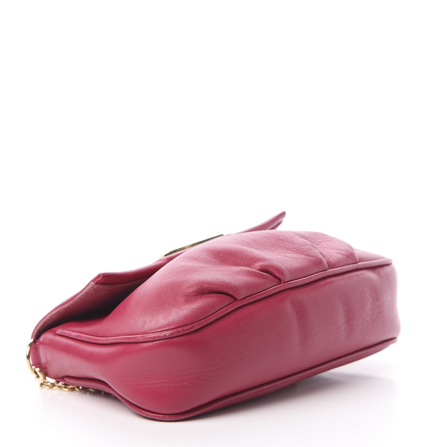 Fendi Nappa Fendista Pouchette Crossbody Fuxia Scuro 4 of 18