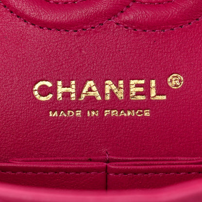 Chanel Caviar Quilted Small Double Flap Fuchsia 11 of 19