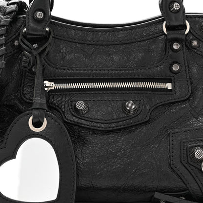 Balenciaga Agneau Arena Neo Cagole Handbag XS Black 8 of 12