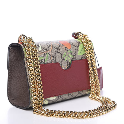 Gucci GG Supreme Monogram Tian Small Padlock Shoulder Bag Beige Multicolor New Acero 2 of 9