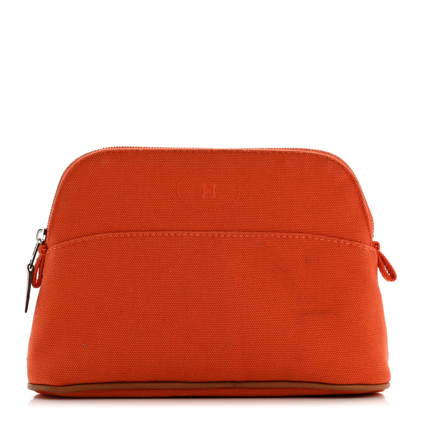 Cotton Canvas Mini Bolide Travel Cosmetic Pouch Feu