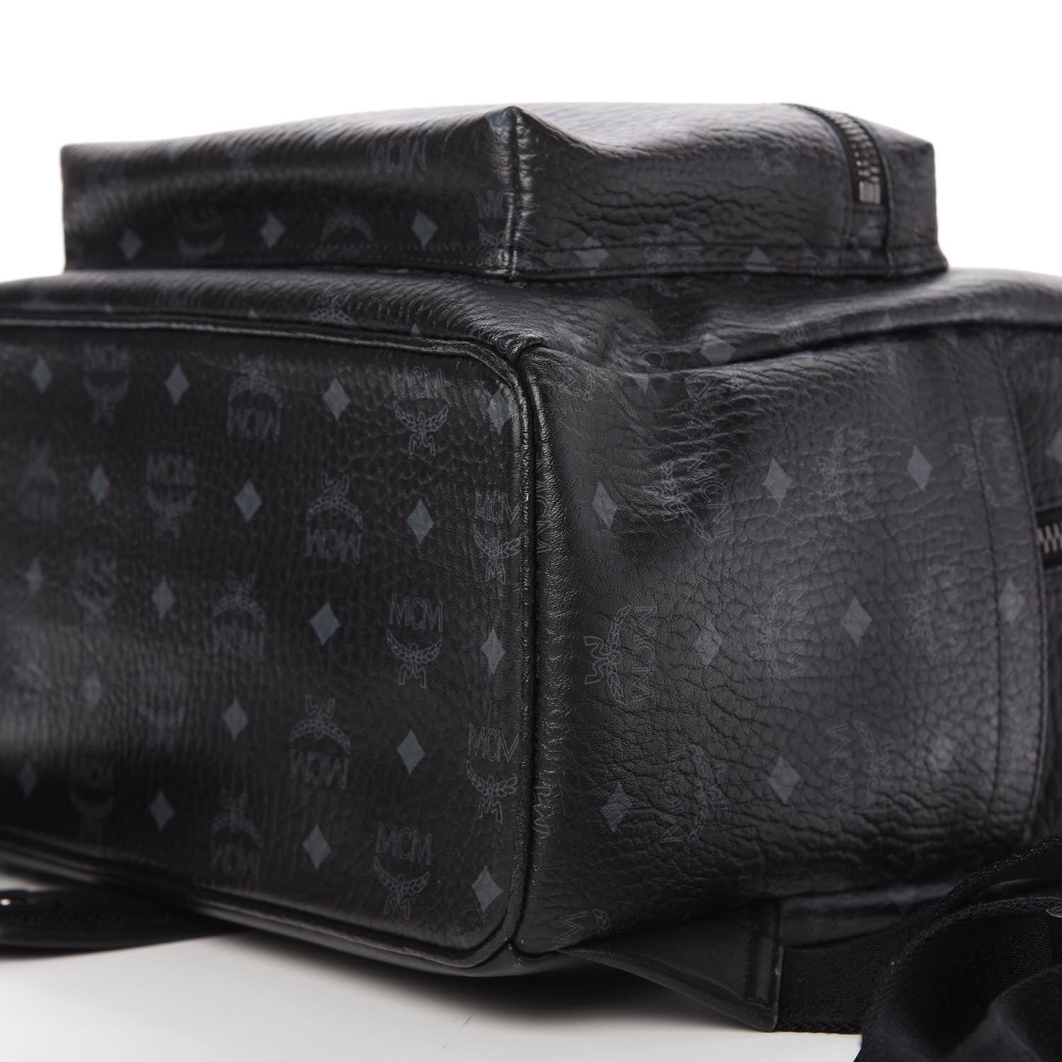 MCM Visetos Medium Stark Backpack Black 7 of 9