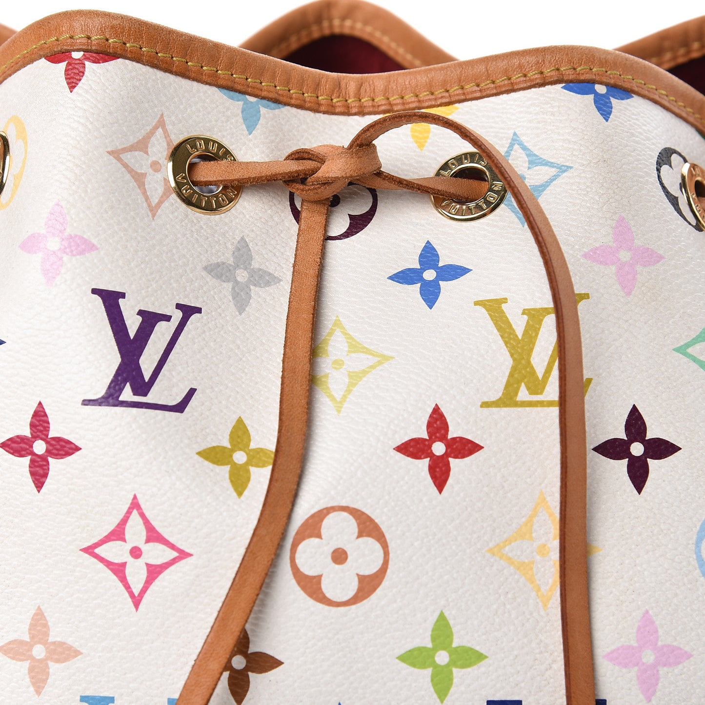 Monogram Multicolor Petit Noe White