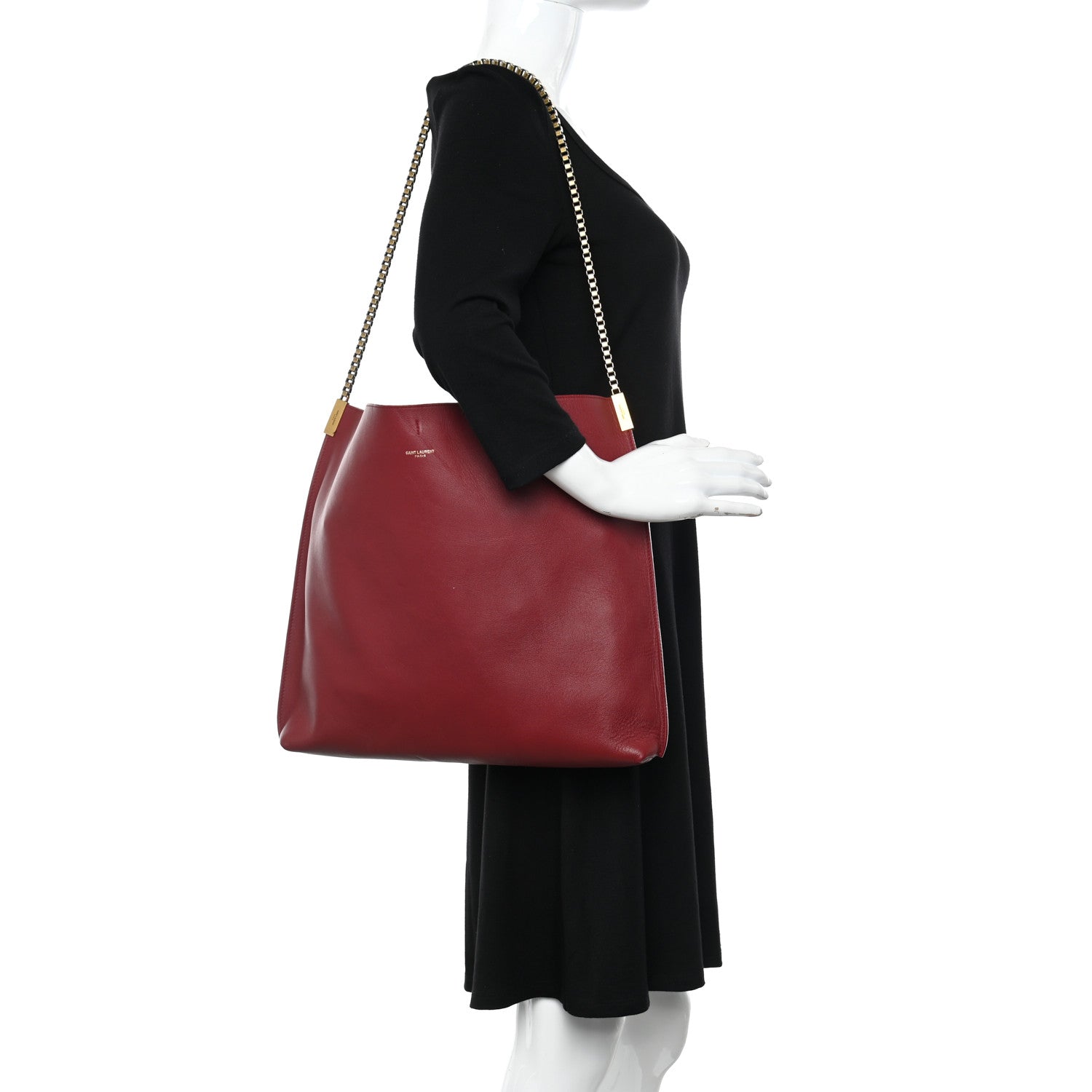 Saint Laurent Calfskin Medium Suzanne Hobo Black 2 of 14