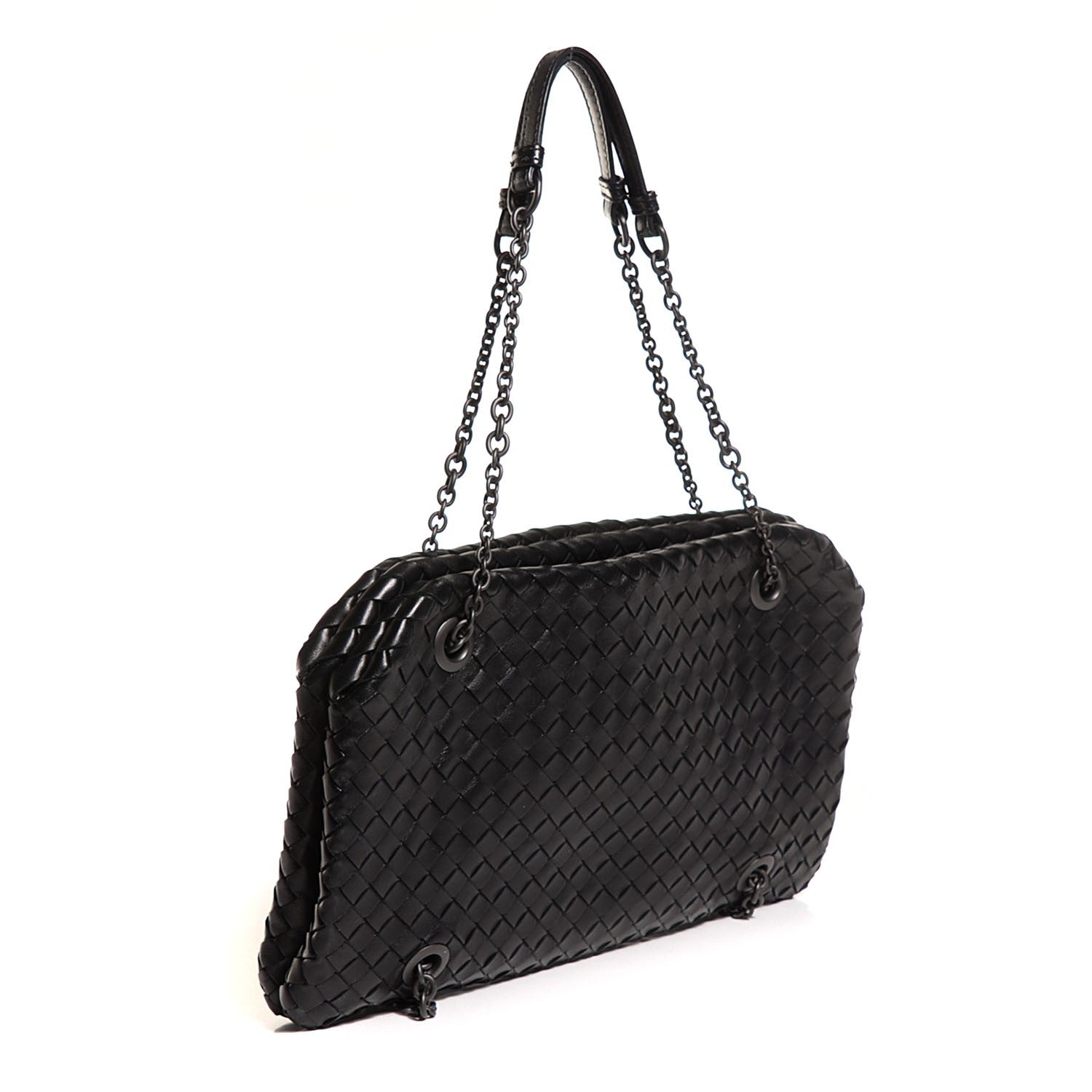 Bottega Veneta Nappa Intrecciato Duo Nero Black 3 of 9