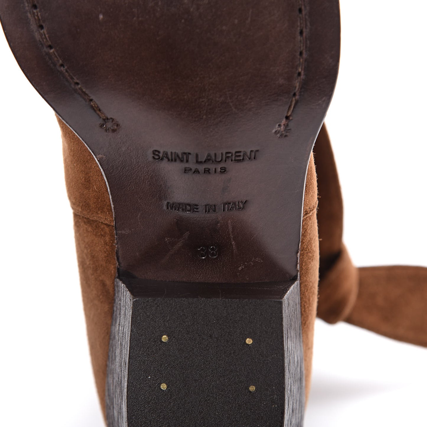 Suede Womens Bow Ankle Boots 38 Dark Brown