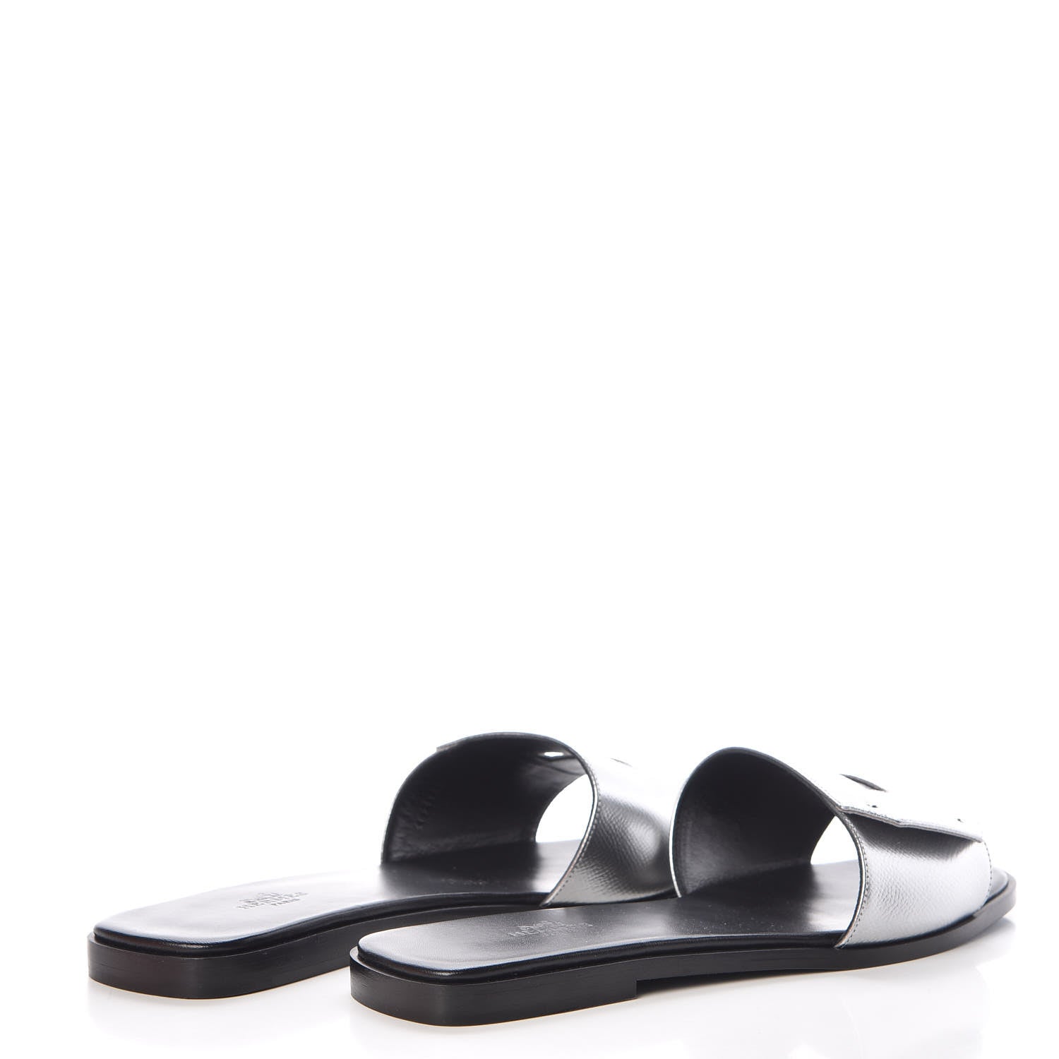 Hermes Epsom View Sandals 41 Argent 4 of 8