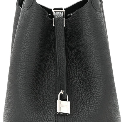 Hermes Taurillon Clemence Picotin Lock 22 MM Black 8 of 12