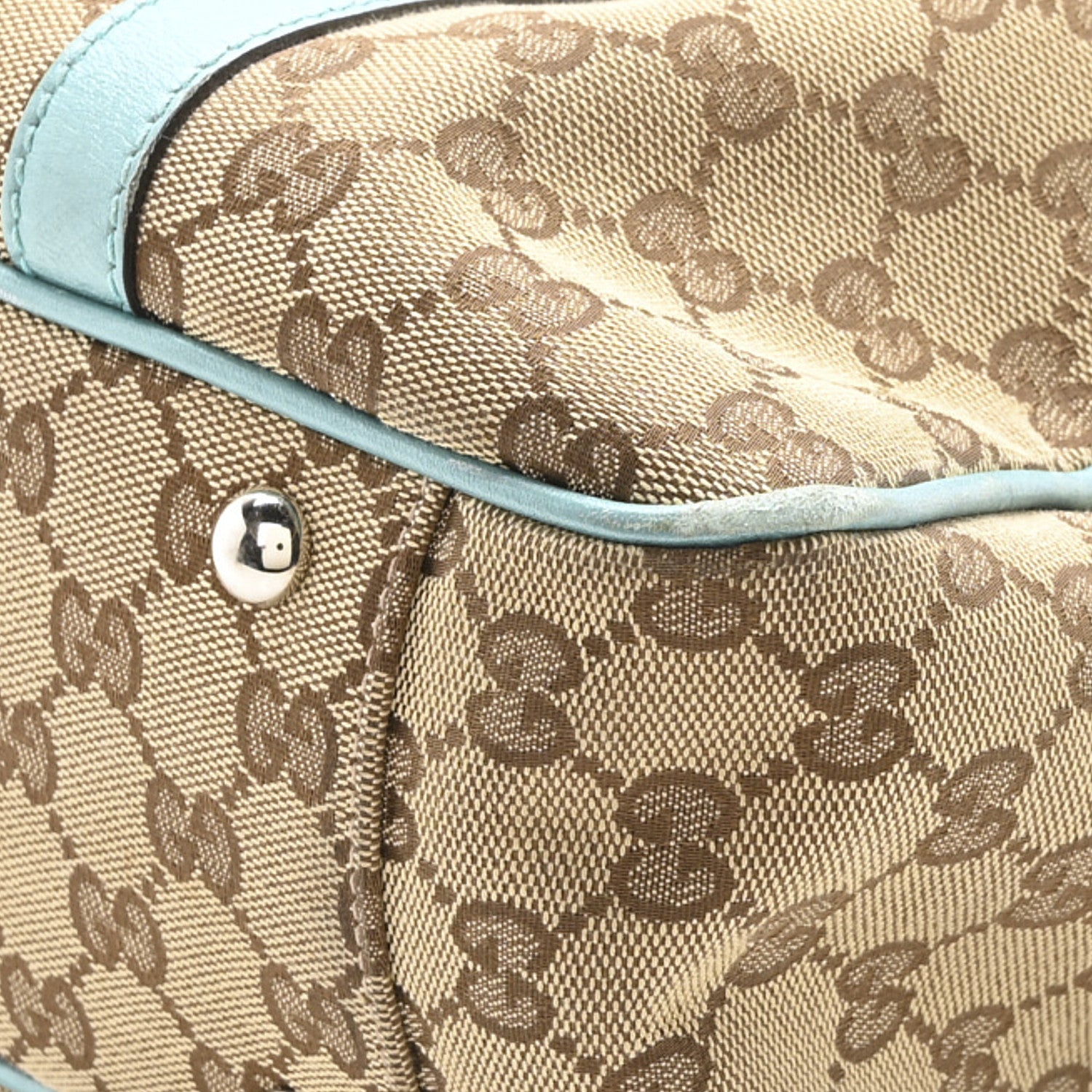 Gucci Monogram Medium Twins Shoulder Bag Turquoise 10 of 10