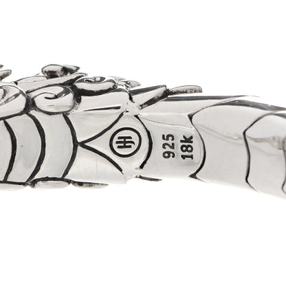 John Hardy Sterling Silver 18K Yellow Gold Blue Sapphire Naga Dragon Bangle Bracelet 4 of 4