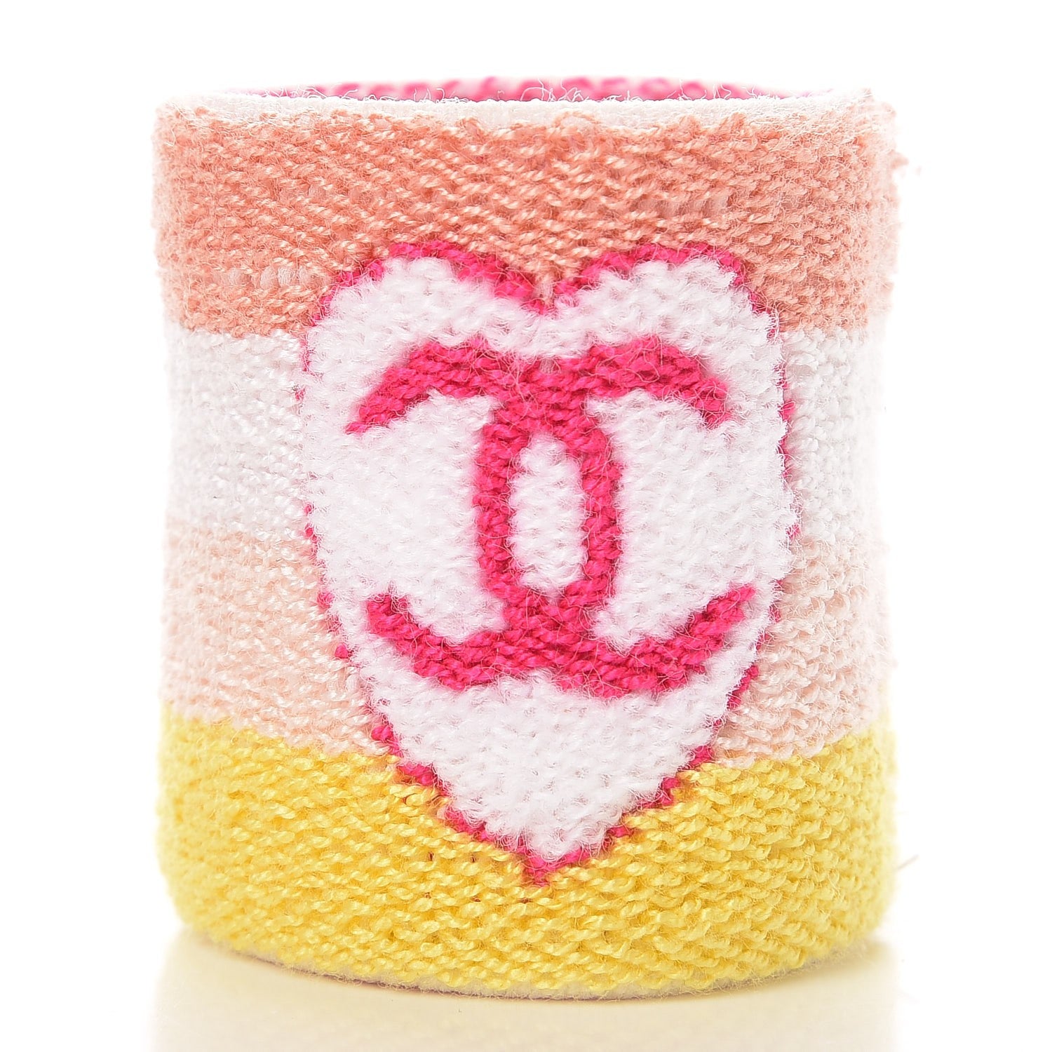 Chanel Knit Coco CC Headband Wristband Set Multicolor 261766