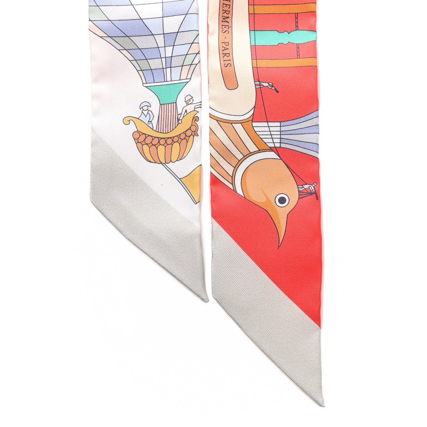 Hermes Silk Les Folies Du Ciel Twilly Grenadine Vert Multicolor 2 of 4