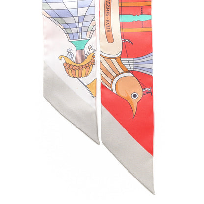 Hermes Silk Les Folies Du Ciel Twilly Grenadine Vert Multicolor 2 of 4