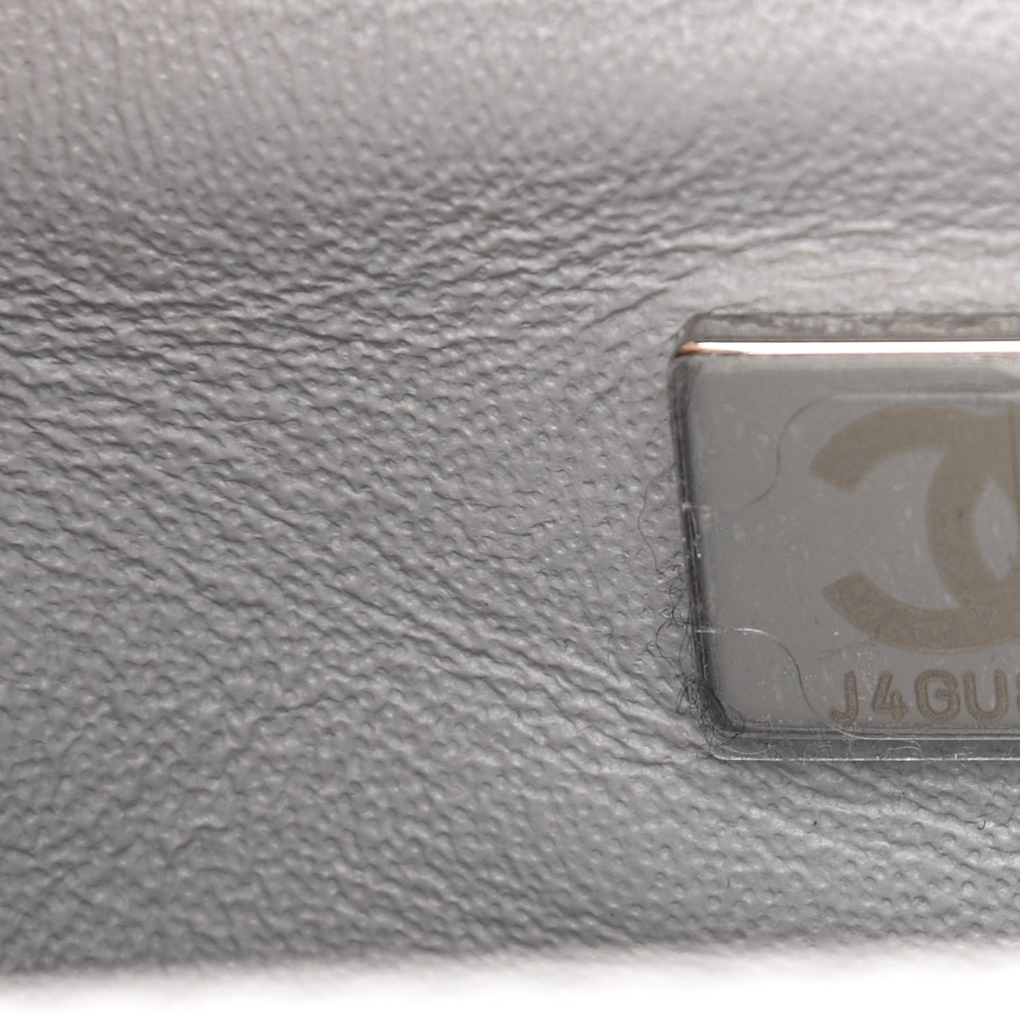 Lambskin Quilted Mini Rectangular Flap Grey