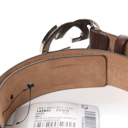 Gucci GG Supreme Monogram Selleria Interlocking G 40mm Belt 85 34 Beige Ebony Cuir 5 of 7