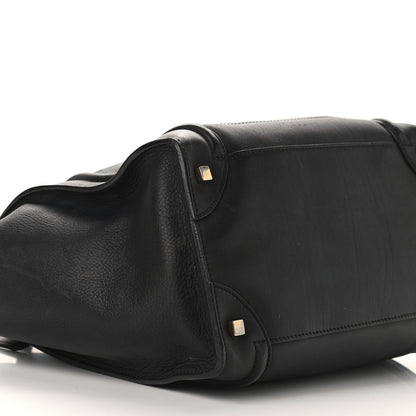 Celine Smooth Calfskin Mini Luggage Black 12 of 13