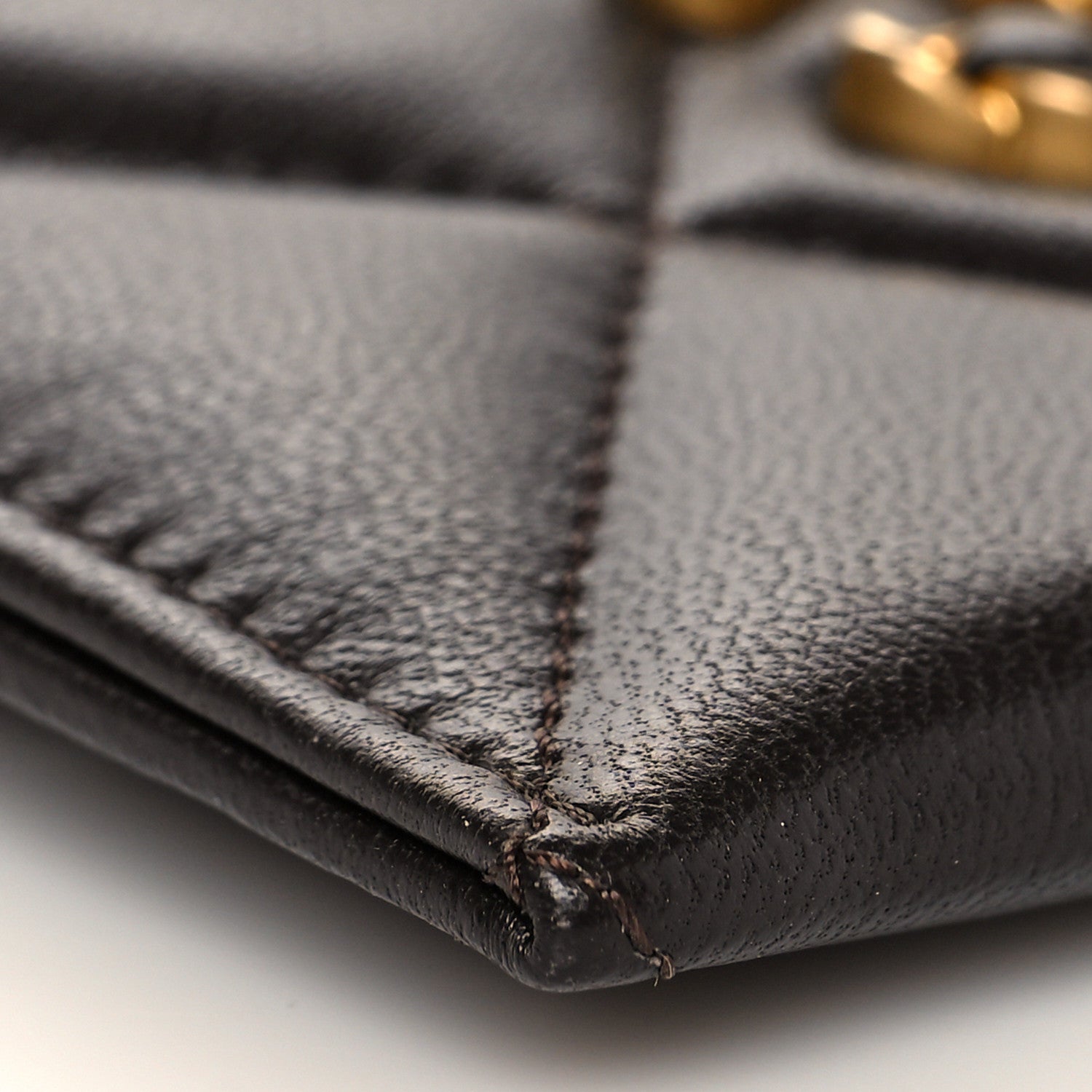 Chanel Lambskin Quilted Chanel 19 Card Holder Dark Brown 9 of 11