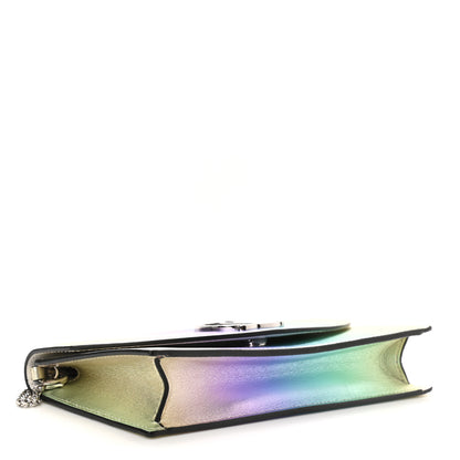 Christian Louboutin Iridescent Calfskin Loubi54 Crossbody Clutch Silver 4 of 11