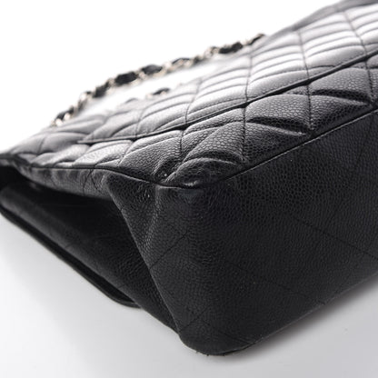 Chanel Caviar Quilted Jumbo Single Flap Black 15 of 15