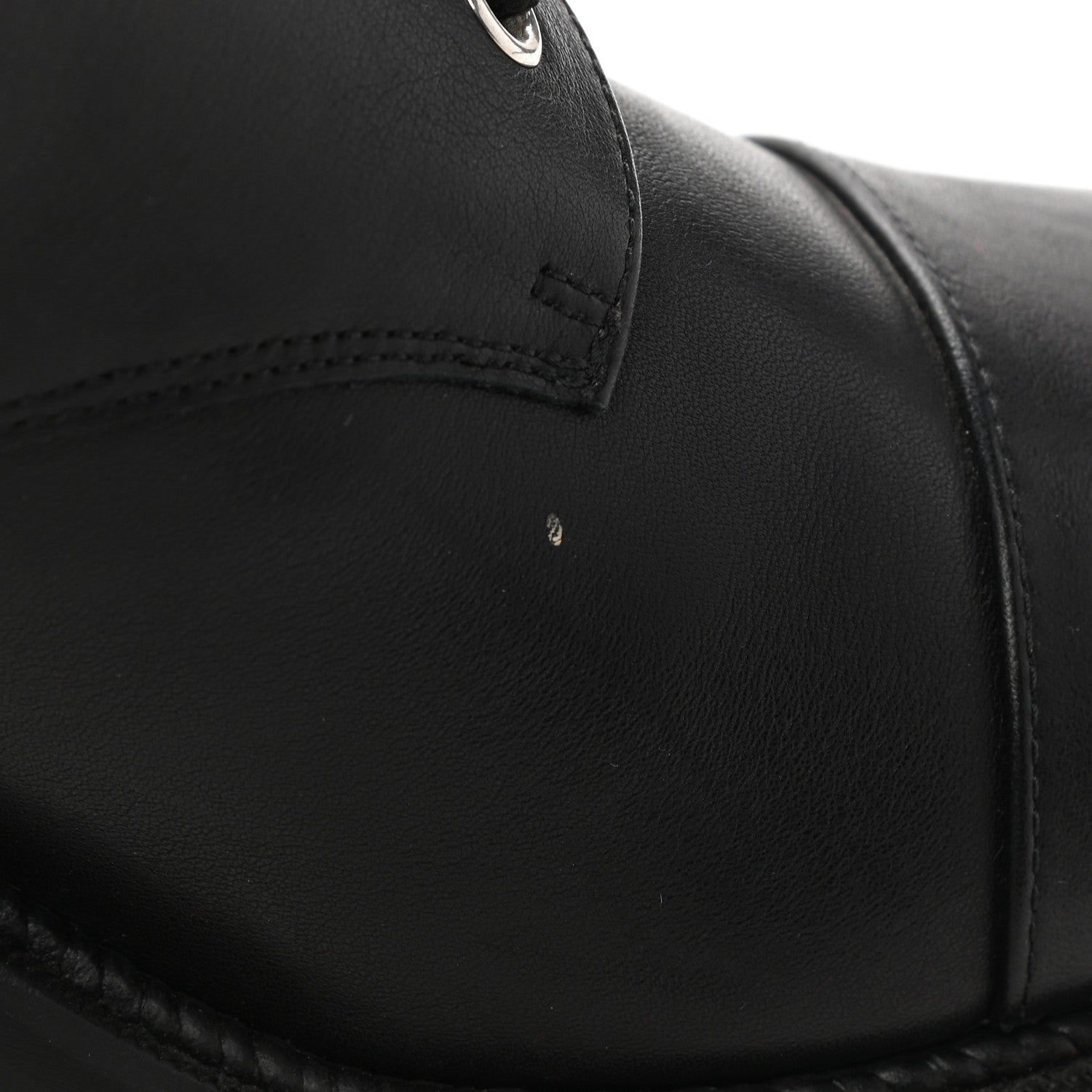 Christian Louboutin Calfskin Winter Spikes 70 Combat Boots 41 Black 7 of 8