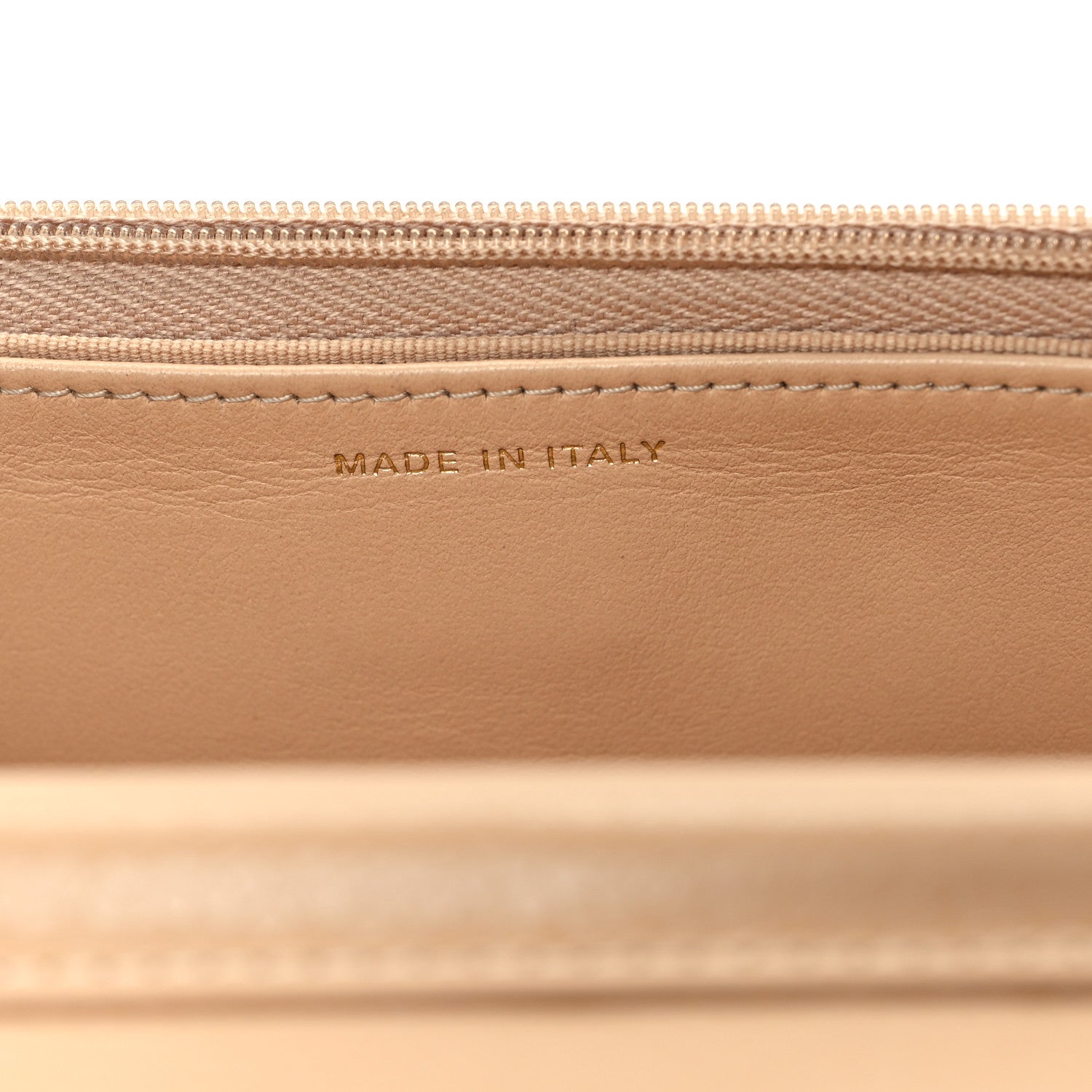 Chanel Caviar Quilted Wallet on Chain WOC Beige 7 of 12