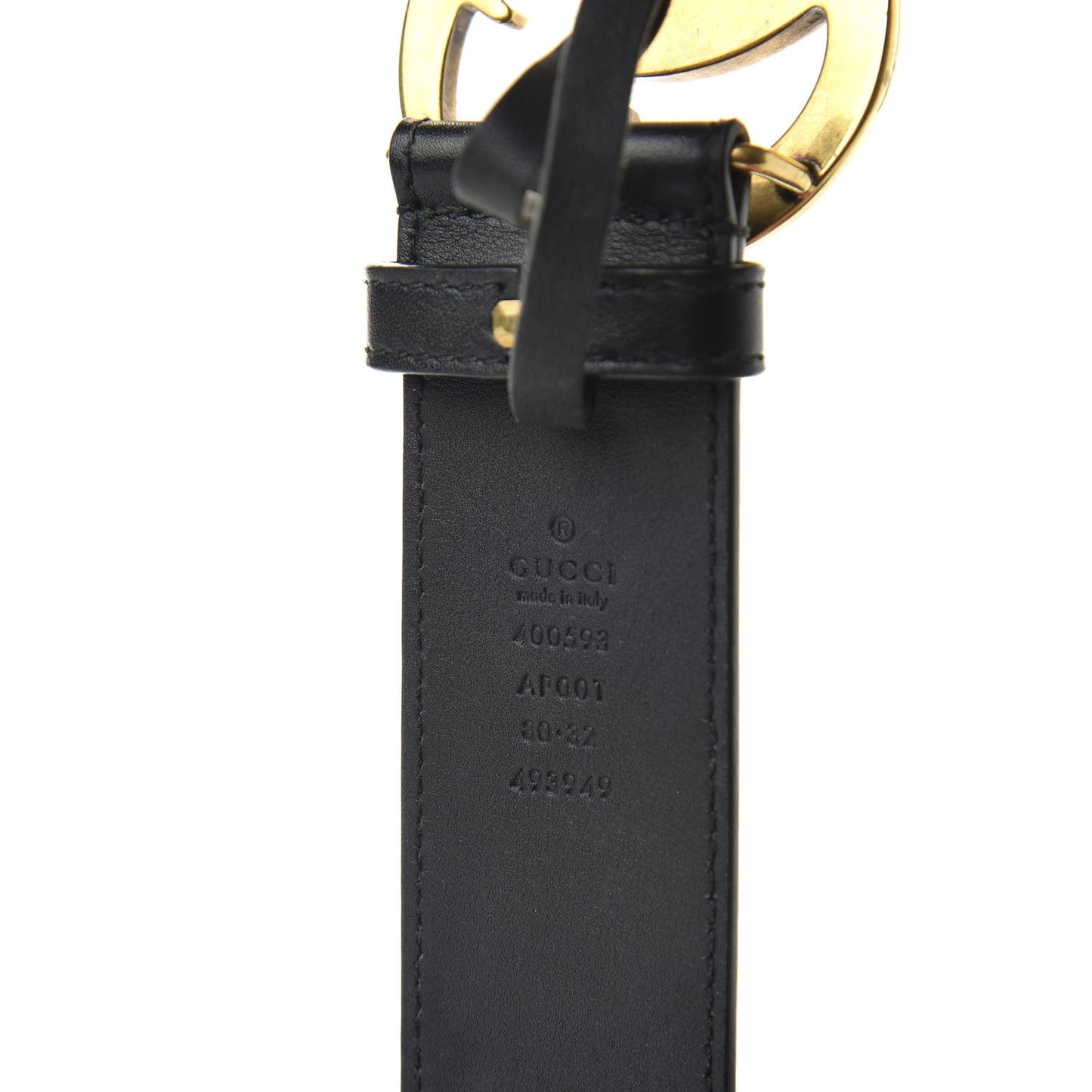 Calfskin Double G 40mm Belt 80 32 Black