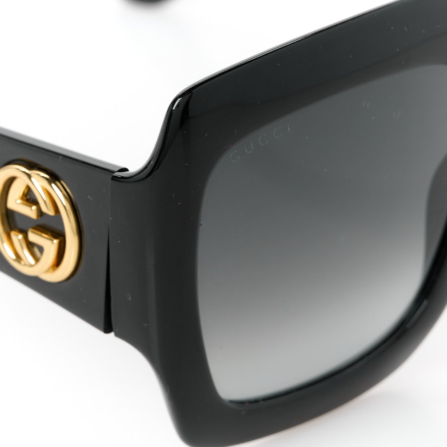 Acetate Square Frame Sunglasses GG3826S Black