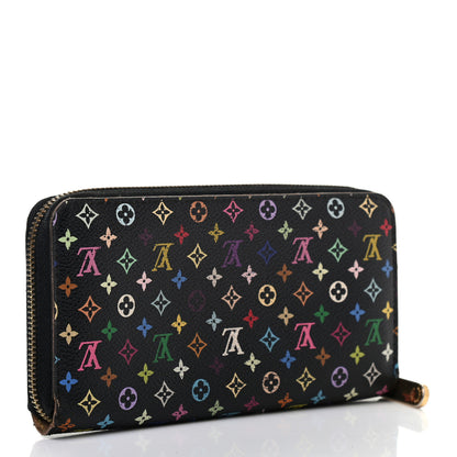 Louis Vuitton Monogram Multicolor Zippy Wallet Black 3 of 10