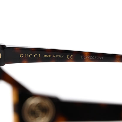 Gucci Acetate Square Frame Sunglasses GG0876SA Tortoise 6 of 8