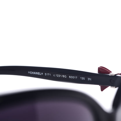 Chanel Acetate CC Bow Sunglasses 5171 Black White 6 of 7