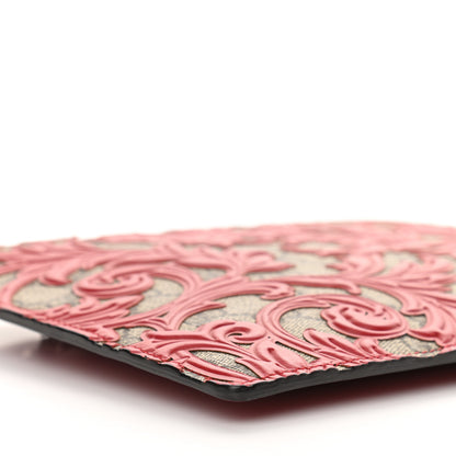 Gucci GG Supreme Monogram Arabesque Chain Pouch Hibiscus Red 7 of 9