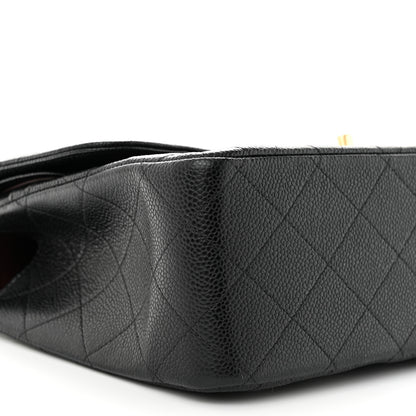 Chanel Caviar Quilted Jumbo Double Flap Black 9 of 12
