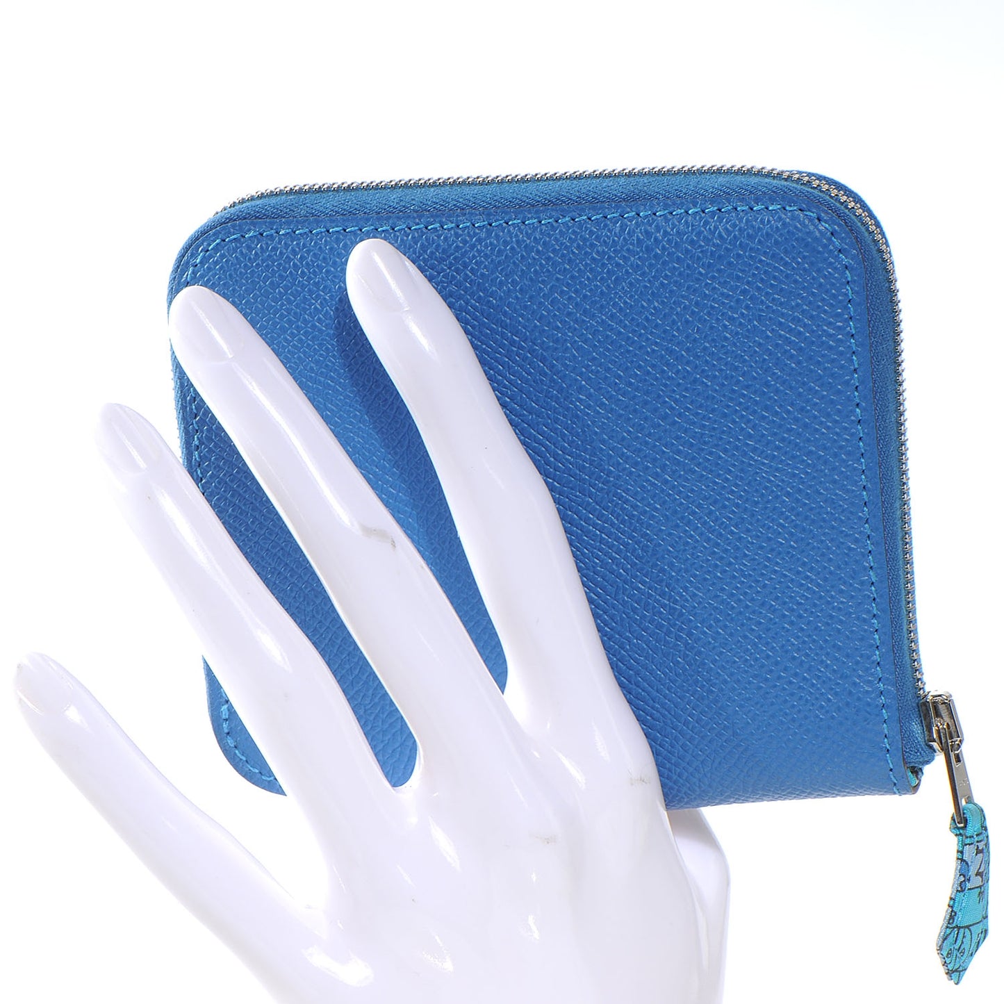 Epsom Silk In Compact Wallet Mykonos